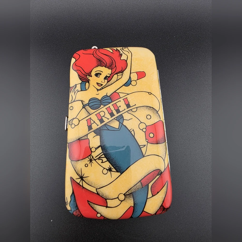 Loungefly Disney Little Mermaid Ariel Red and Yellow Snap Wallet/phone Case
